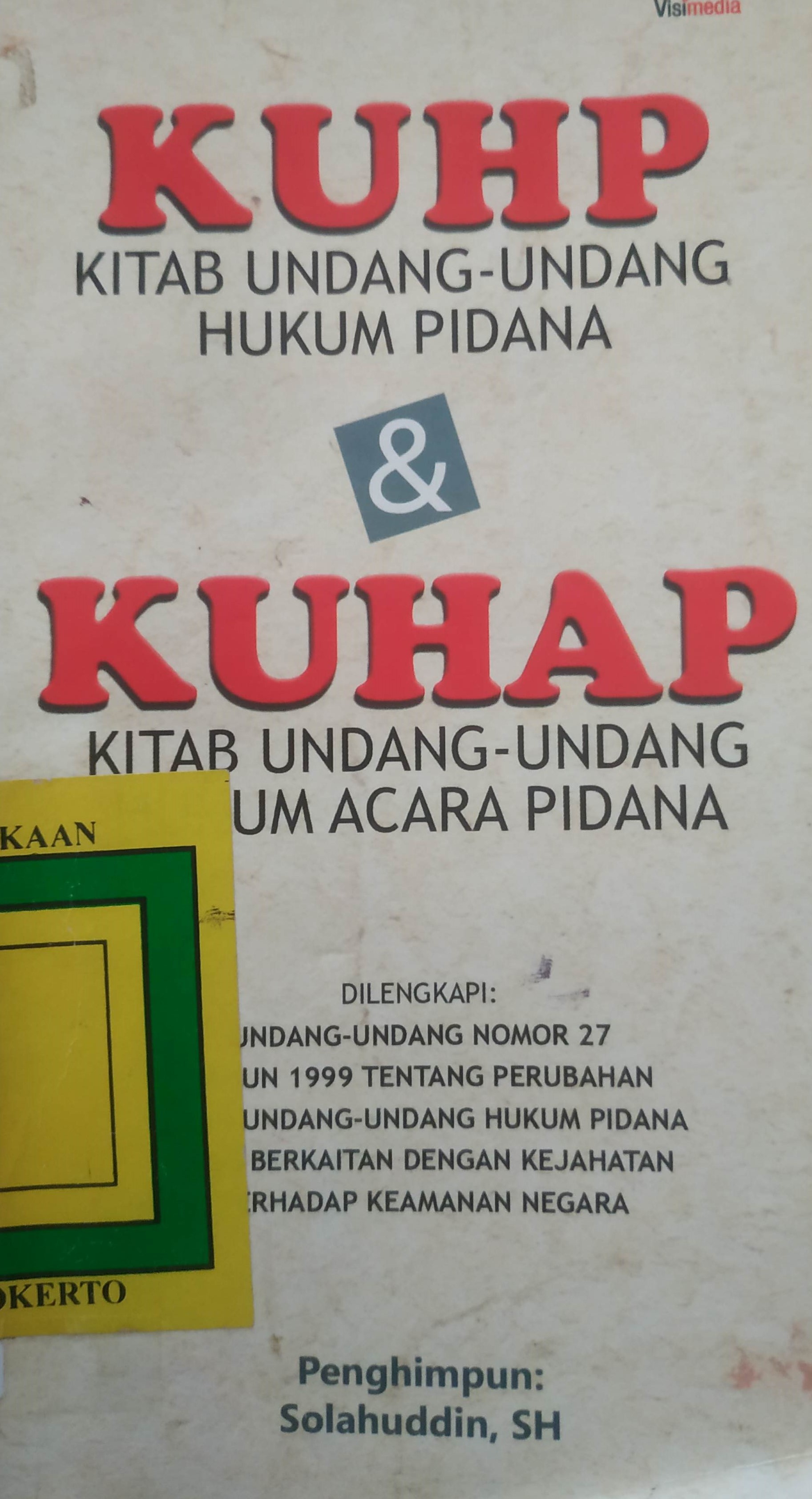 Cover KUHP dan KUHAP