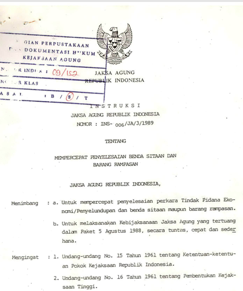 Cover MEMPERCEPAT PENYELESAIAN DENDA SITAAN DAN BARANG RAMPASAN