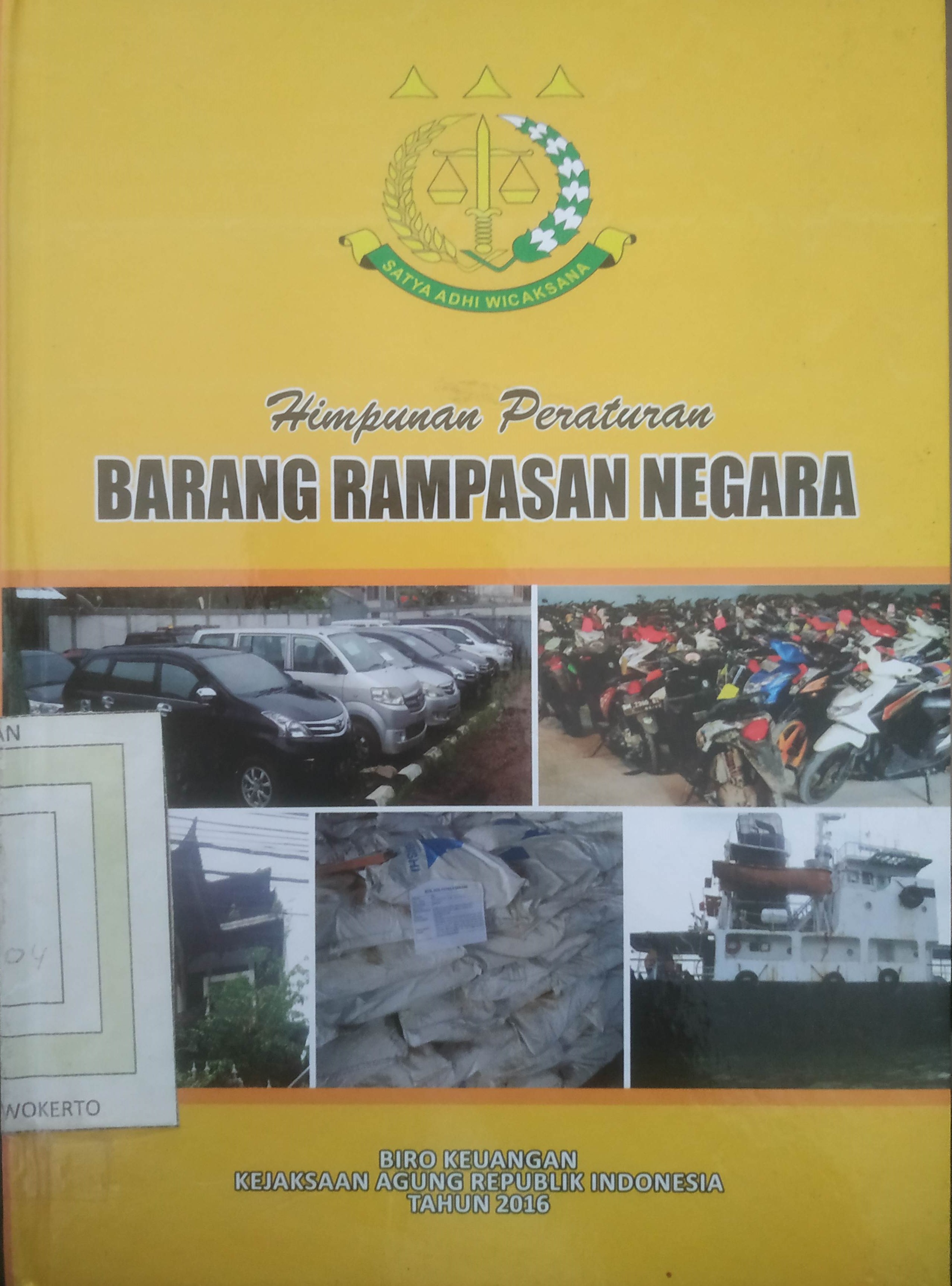 Cover Himpunan Peraturan Barang Rampasan Negara 
