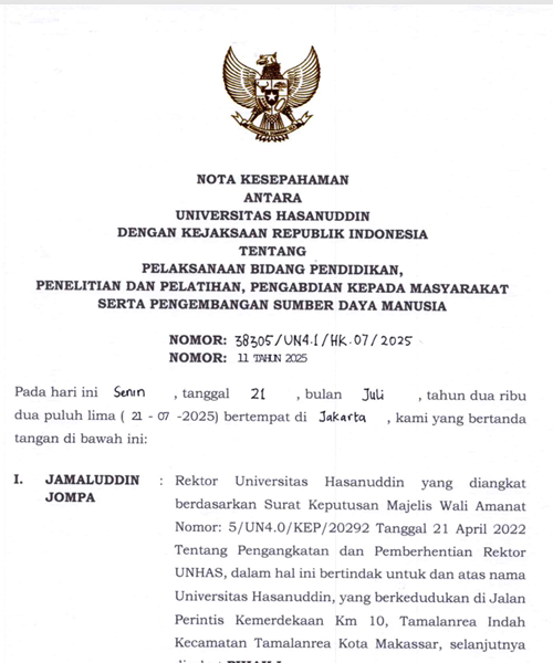 Cover PELAKSANAAN BIDANG PENDIDIKAN, PENELITIAN DAN PELATIHAN, PENGABDIAN KEPADA MASYARAKAT SERTA PENGEMBANGAN SUMBER DAYA MANUSIA_UNIV HASANUDIN