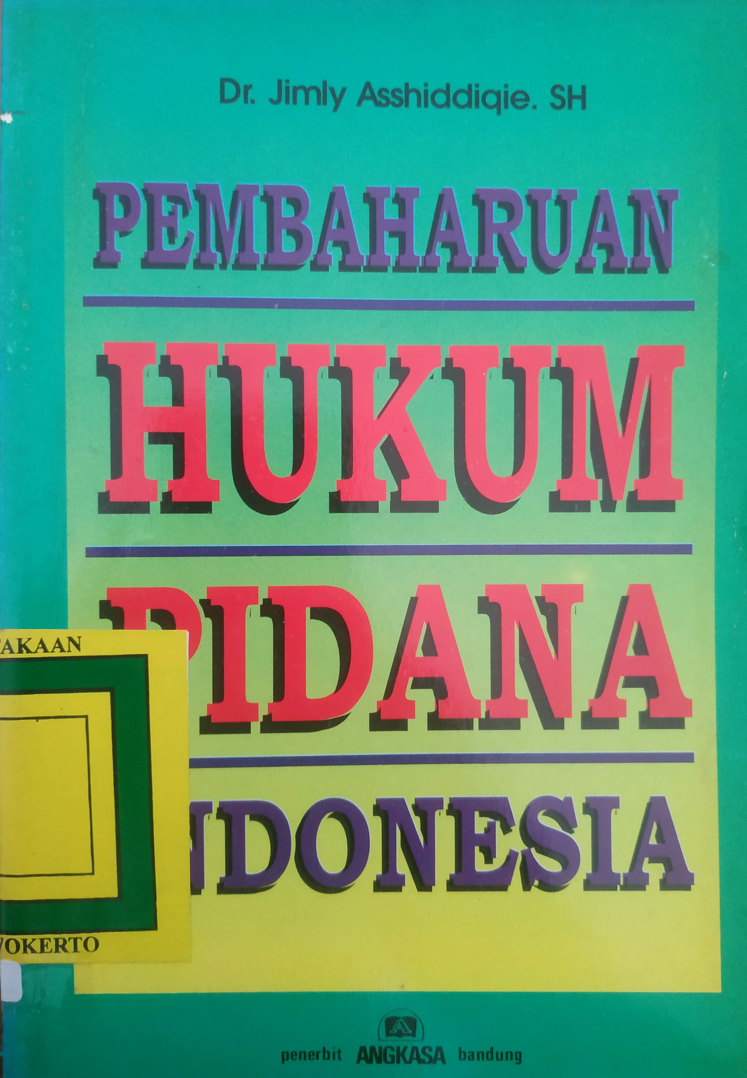 Cover Pembaharuan Hukum Pidana Indonesia