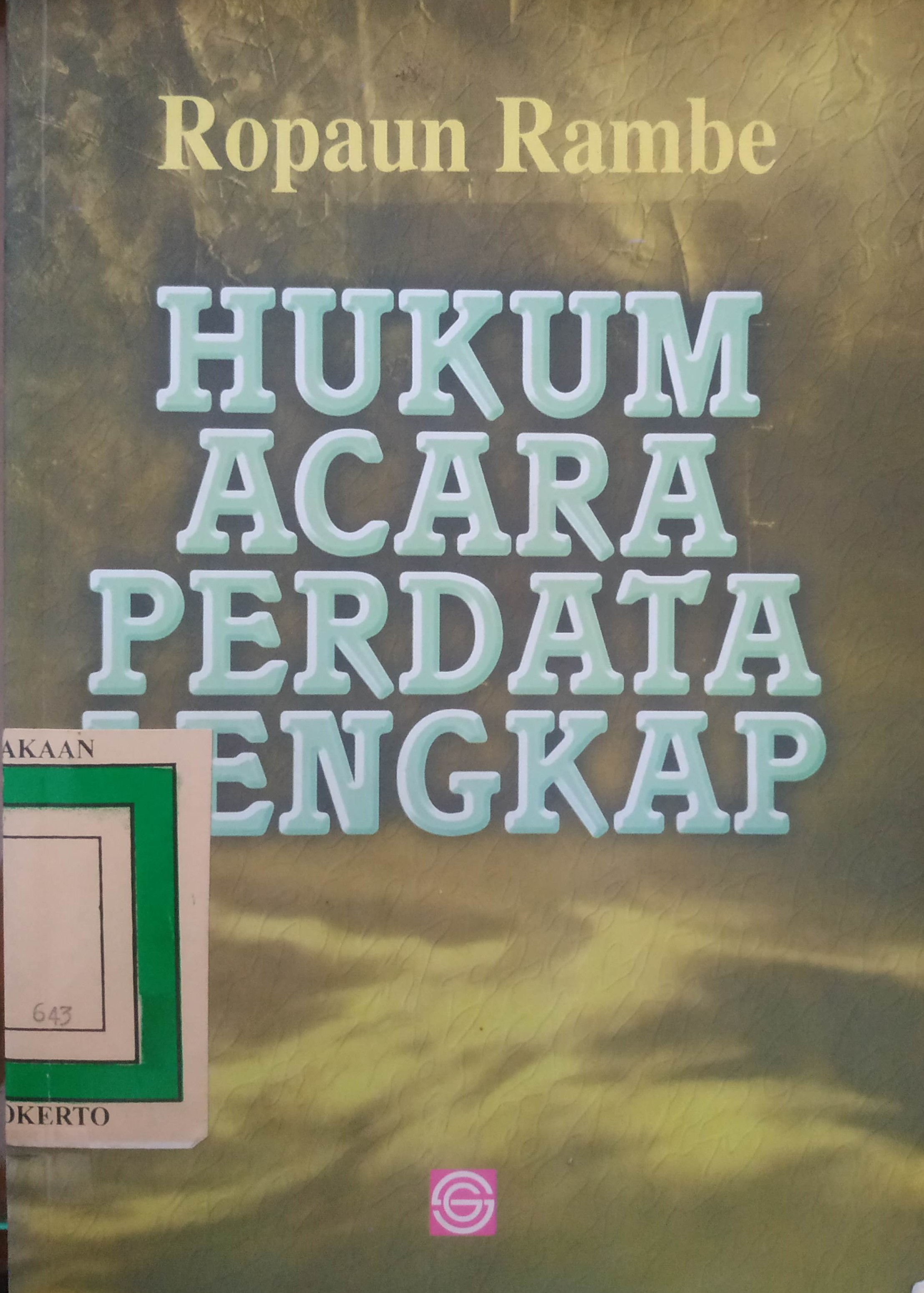 Cover Hukum Acara Perdata Lengkap