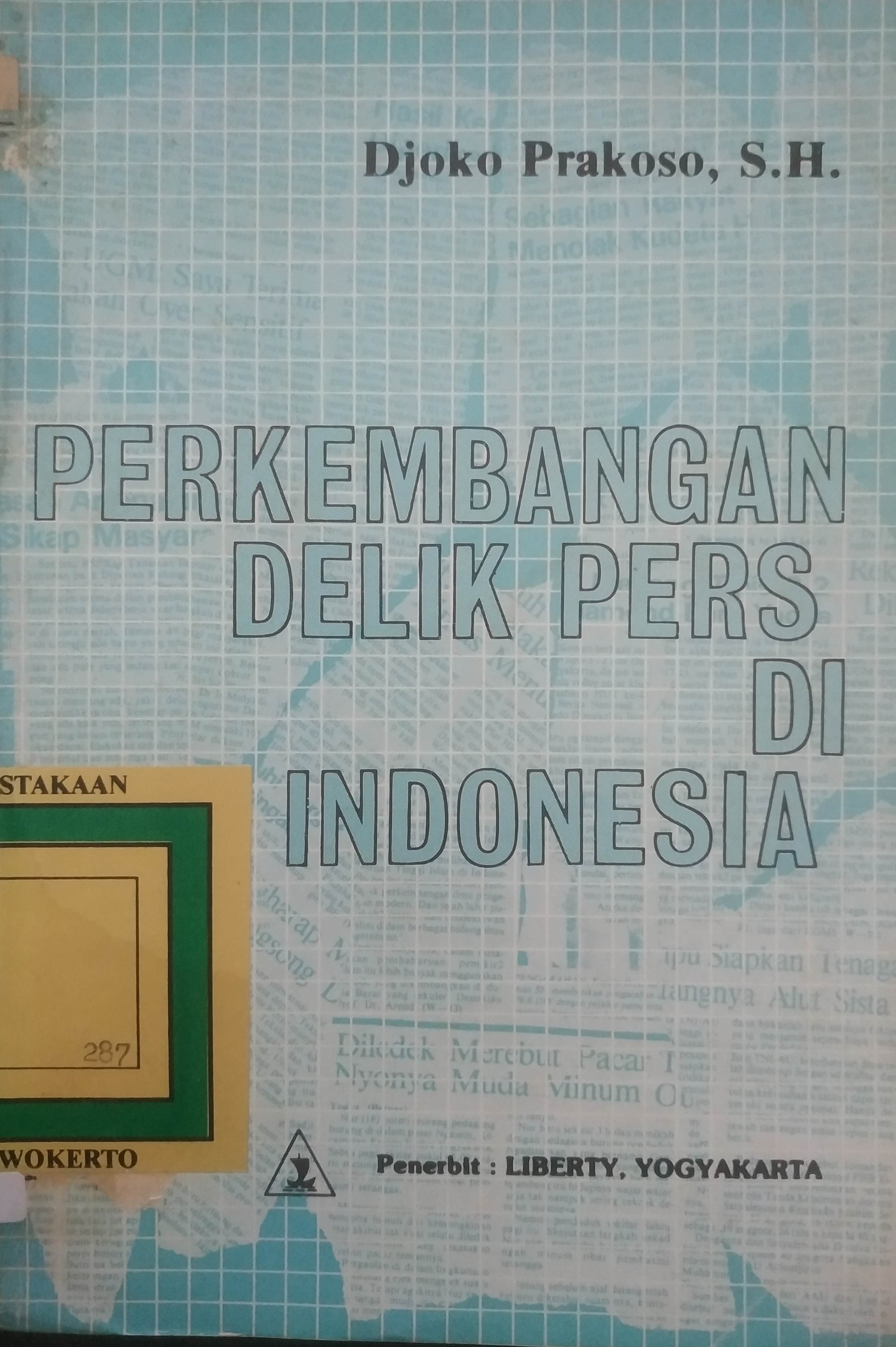 Cover Perkembangan Delik Pers di Indonesia