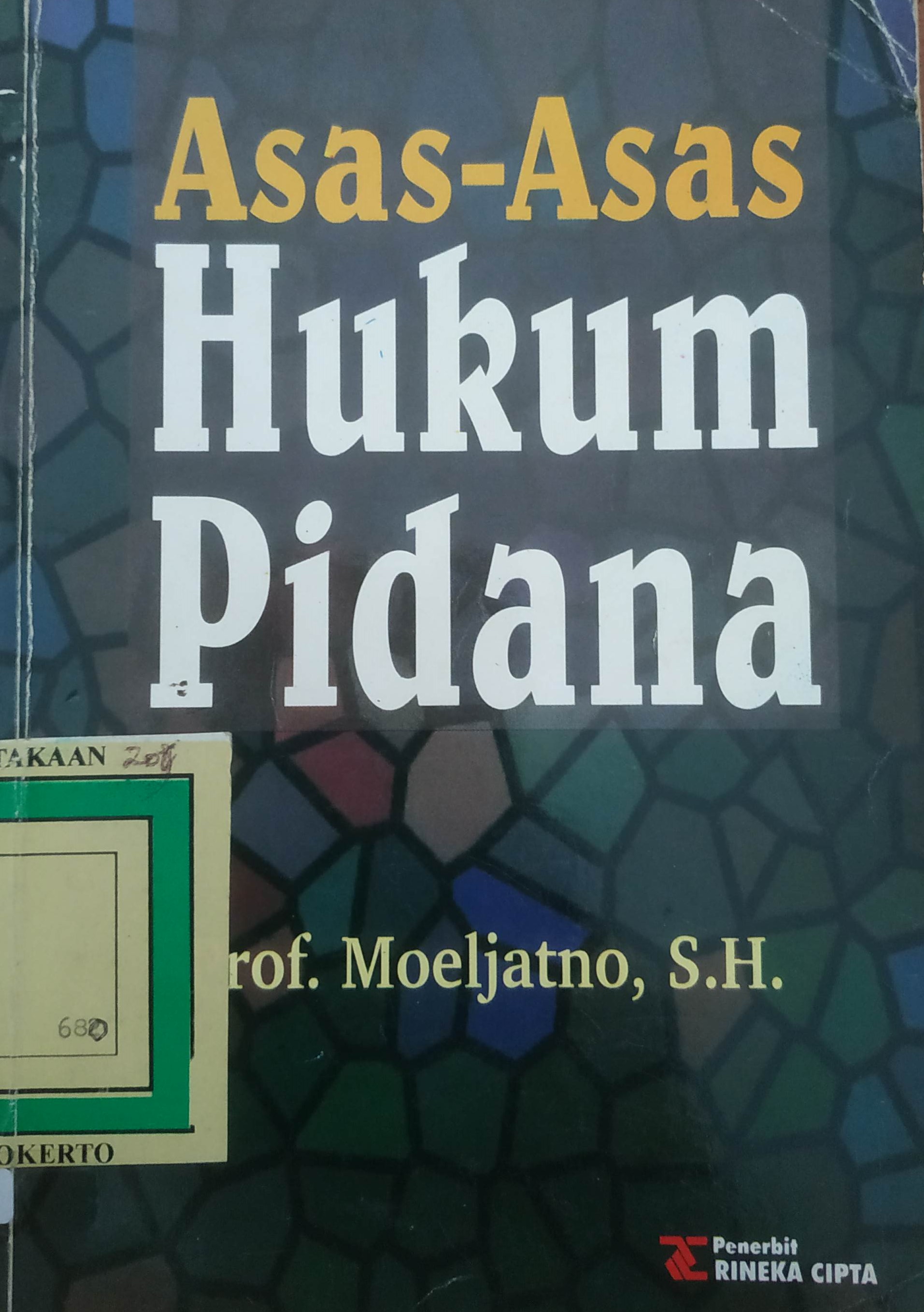 Cover Asas –asas Hukum Pidana