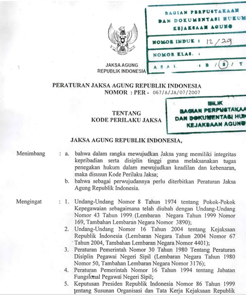 Cover KODE PERILAKU JAKSA