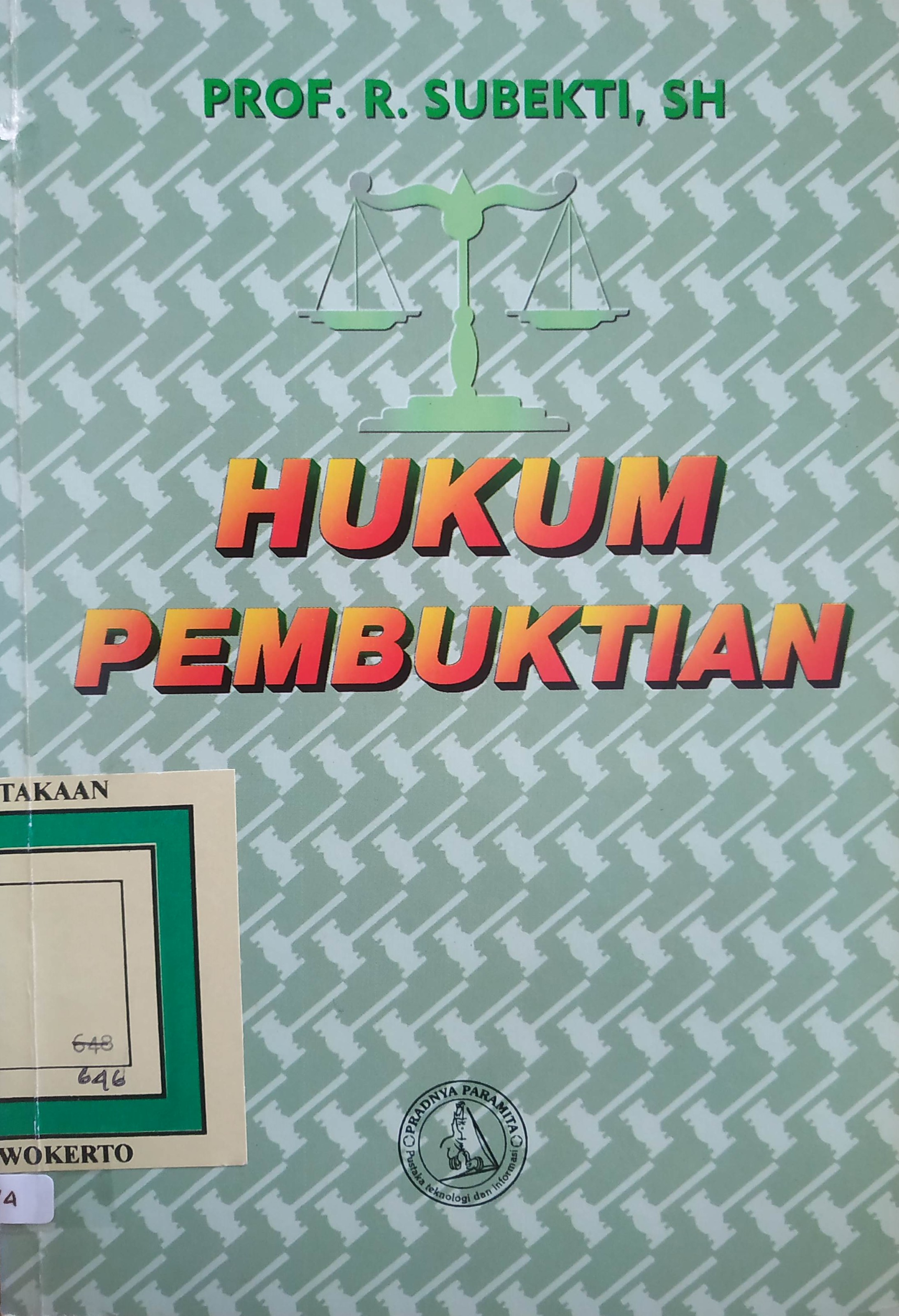 Cover Hukum Pembuktian