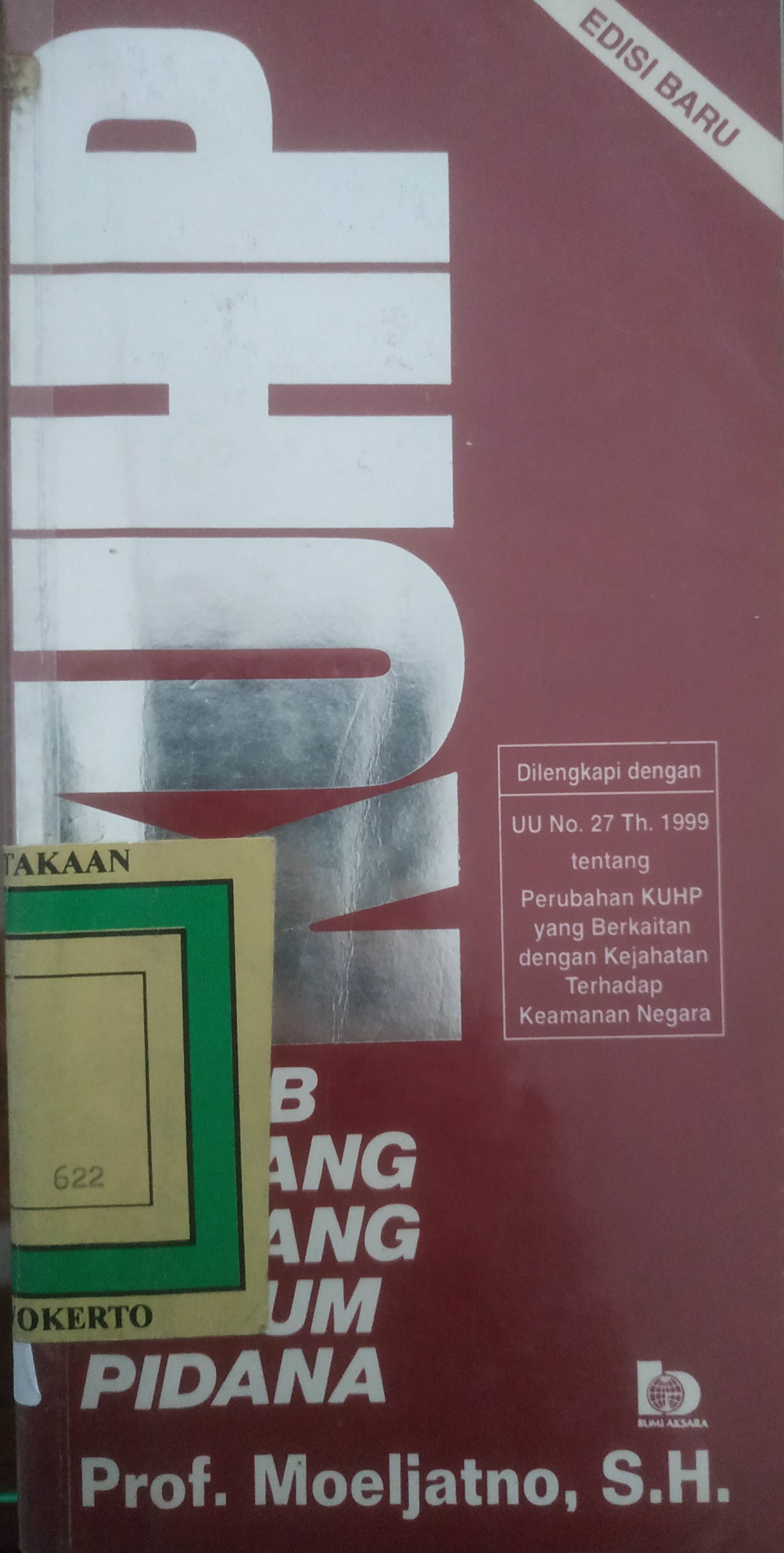 Cover Kitab Undang- Undang Pidana (KUHP)