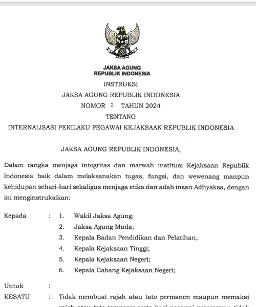 Cover  INTERNALISASI PERILAKU PEGAWAI KEJAKSAAN REPUBLIK INDONESIA