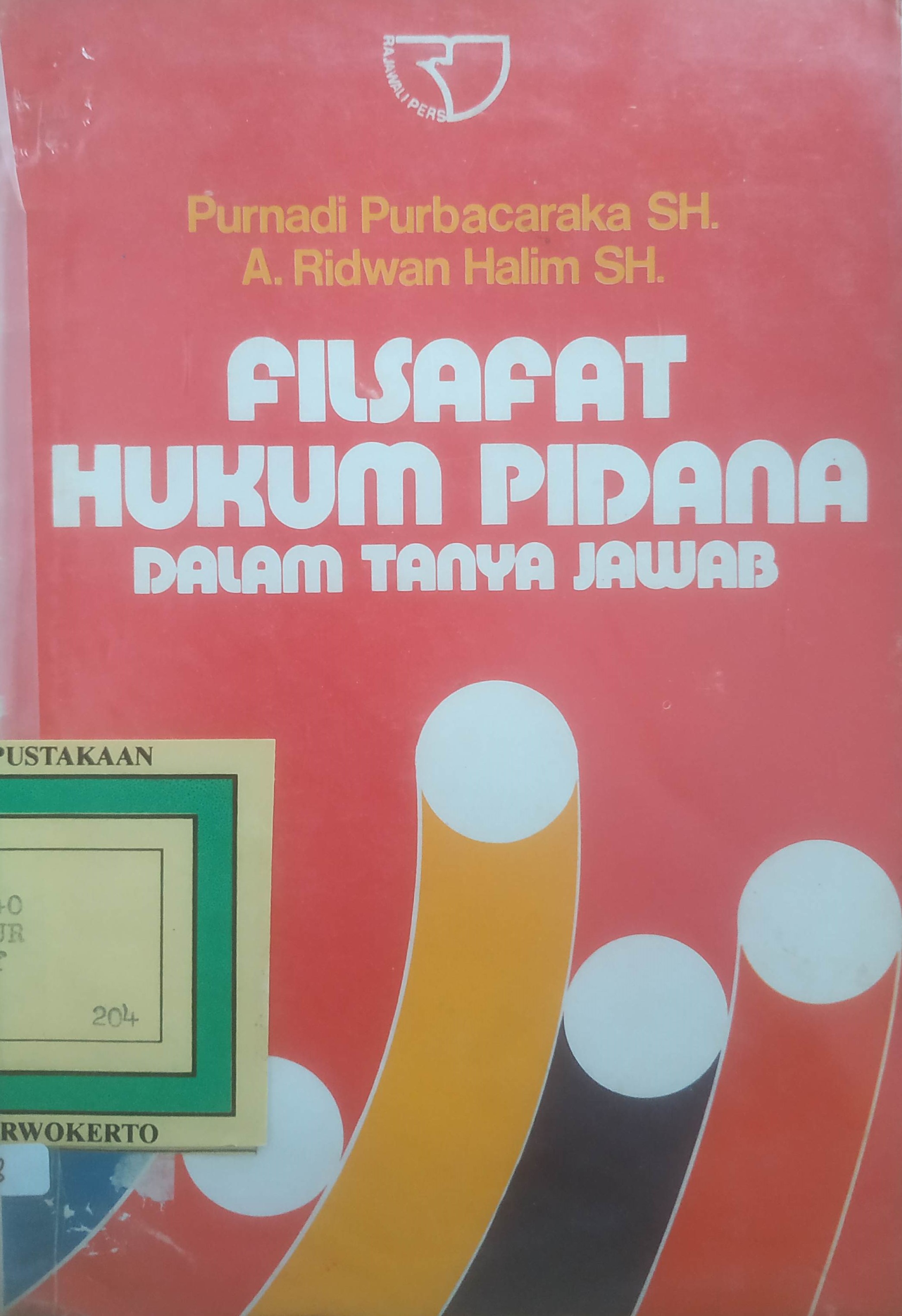 Cover Filsafat Hukum Pidana dalam Tanya jawab.