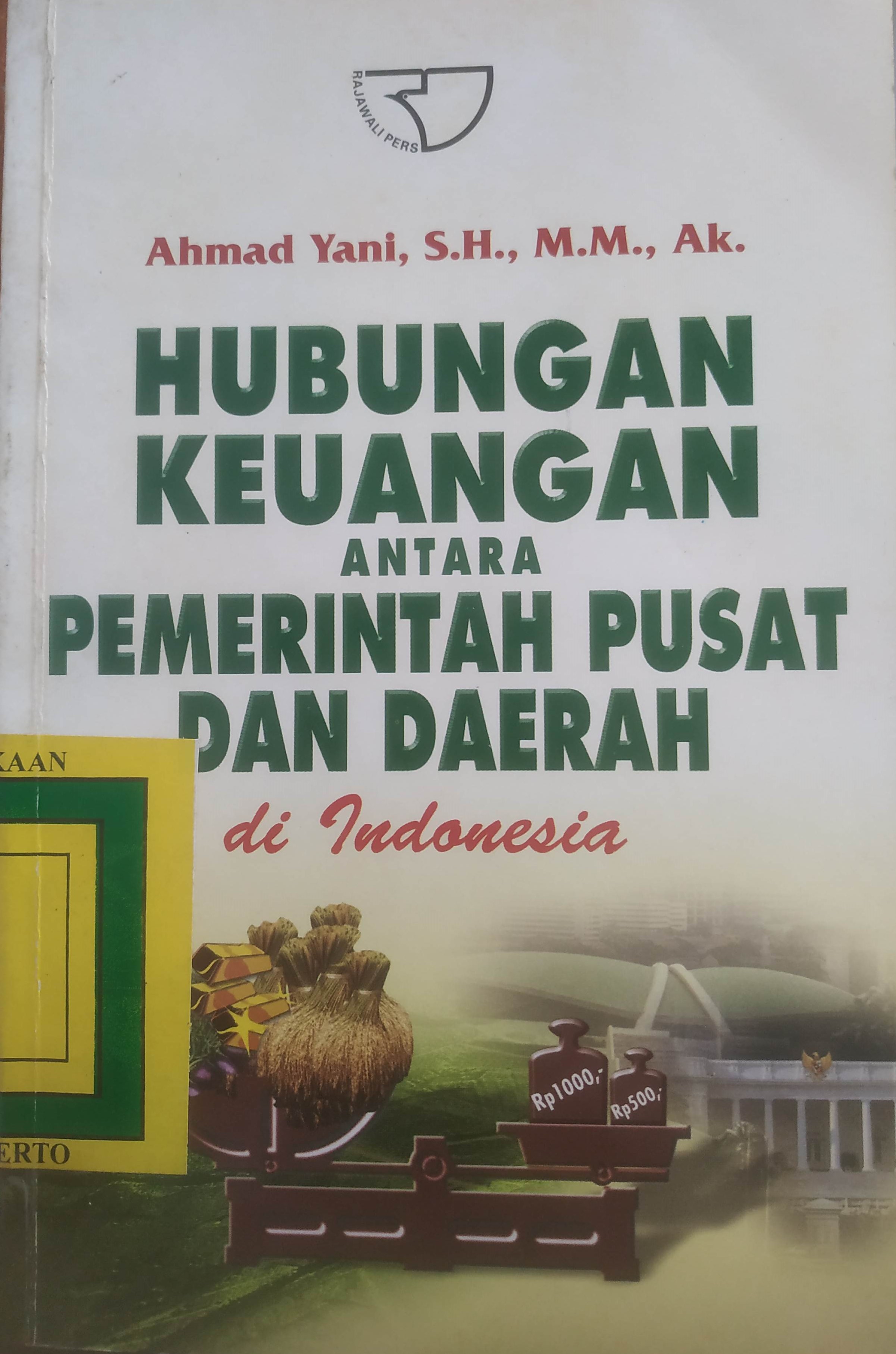Cover Hubungan keuangan antara Pemereintah Pusat dan Daerah