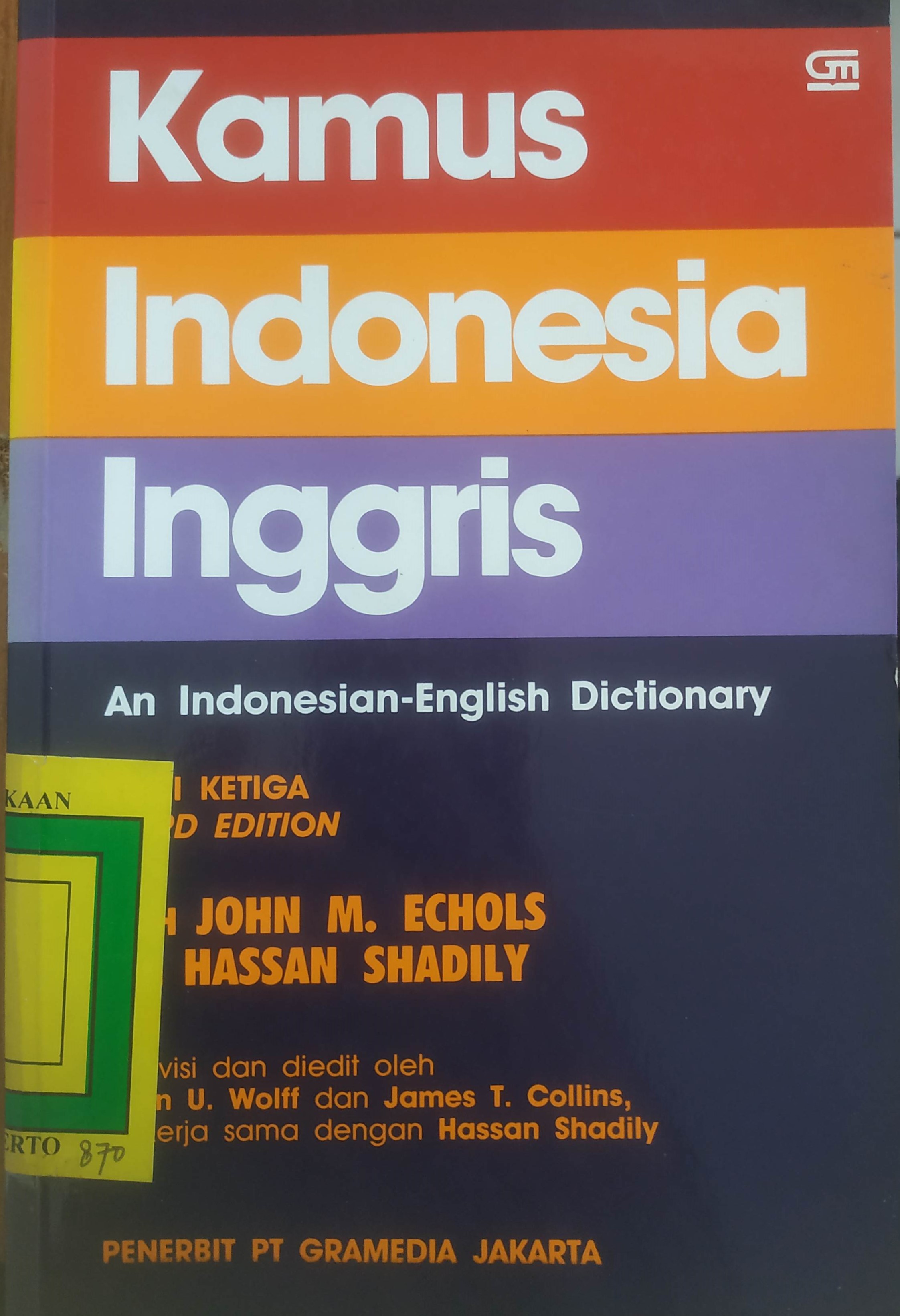 Cover Kamus Indonesia Inggris
