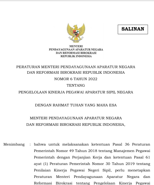 Cover Pengelolaan Kinerja Pegawai Aparatur Sipil Negara