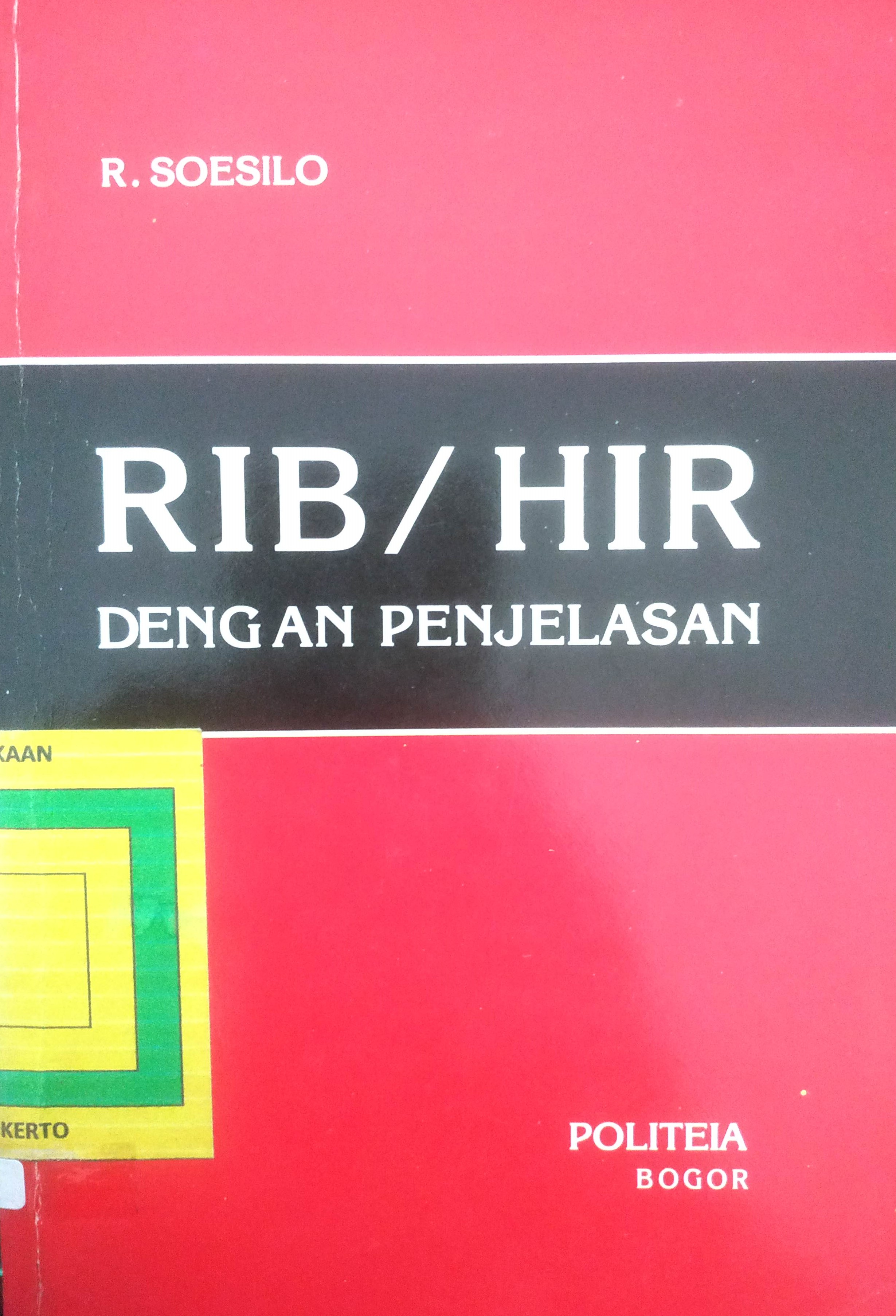 Cover RIB/HIR Dengan Penjelasan