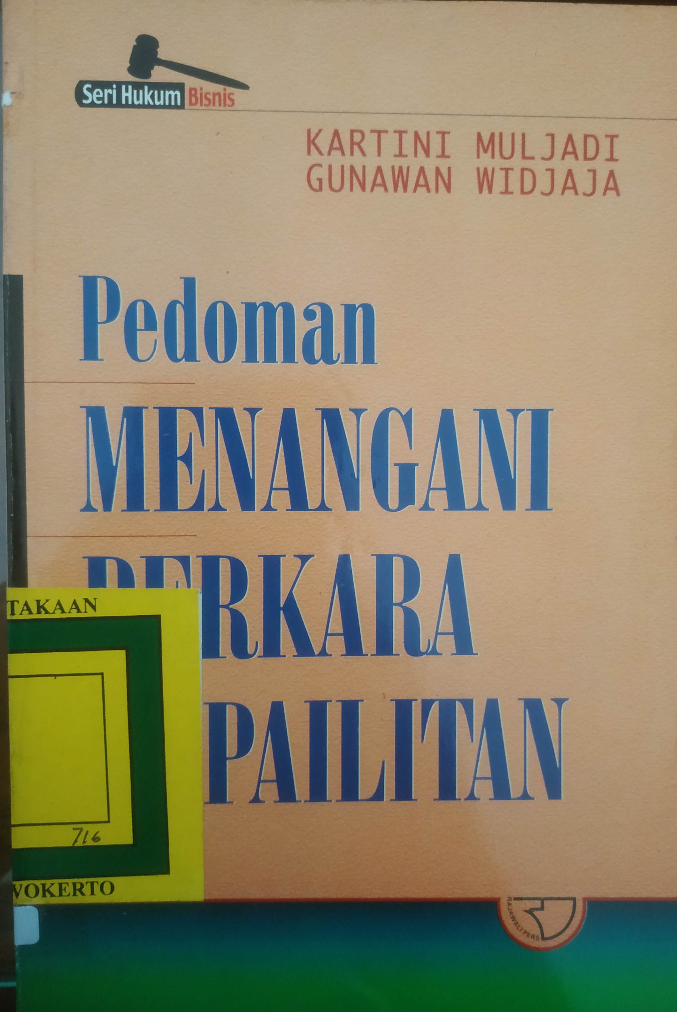 Cover Pedoman Menangani Perkara Kepailitan