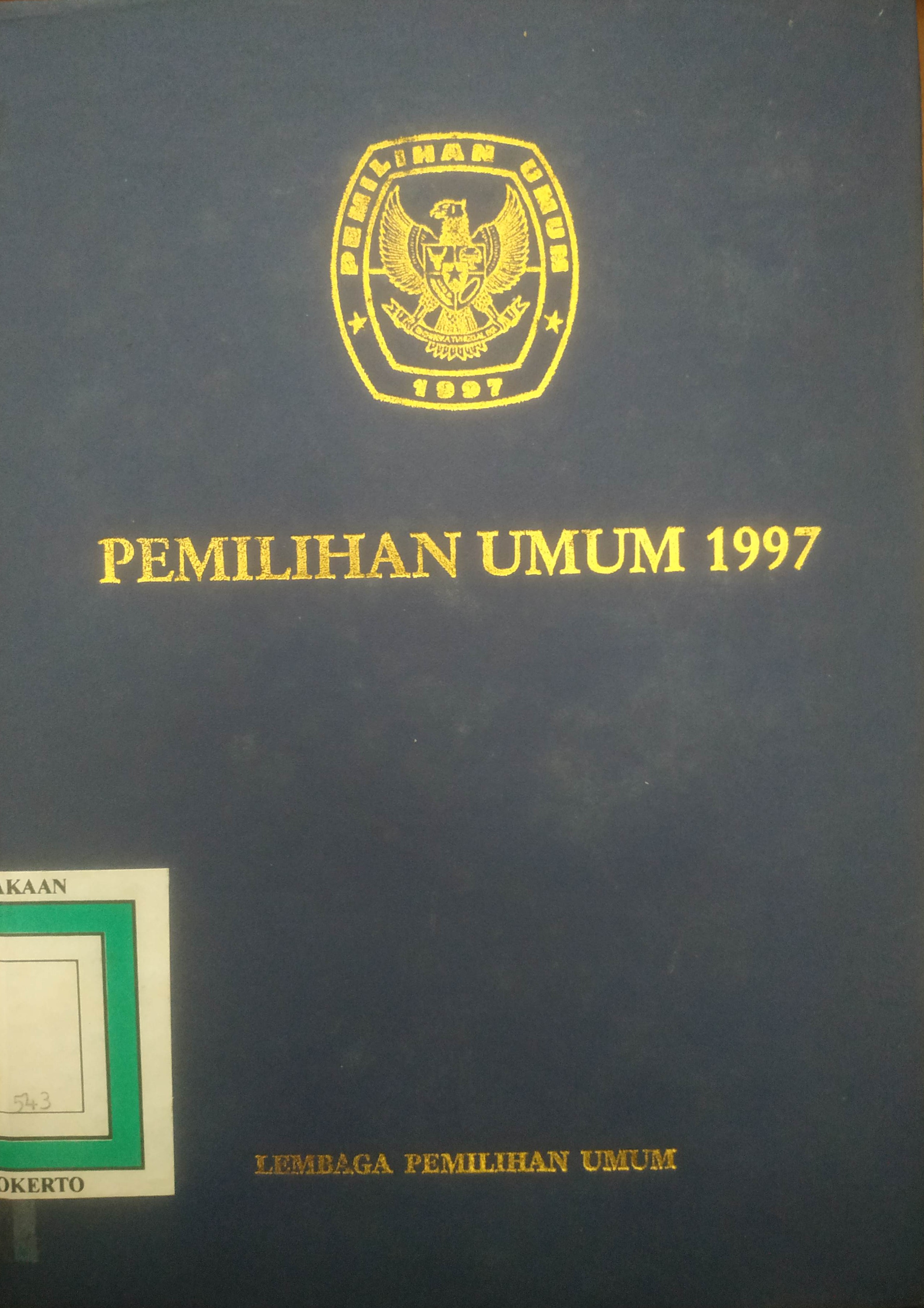 Cover Pemilihan Umum 1997 Jilid 1
Ralat atas kesalahan cetak dalam Buku Dokumentasi Pemilu 1997
