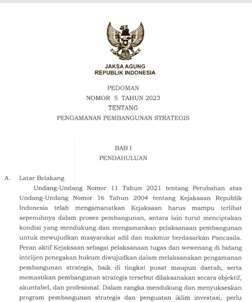 Cover Pengamanan Pembangunan Strategis