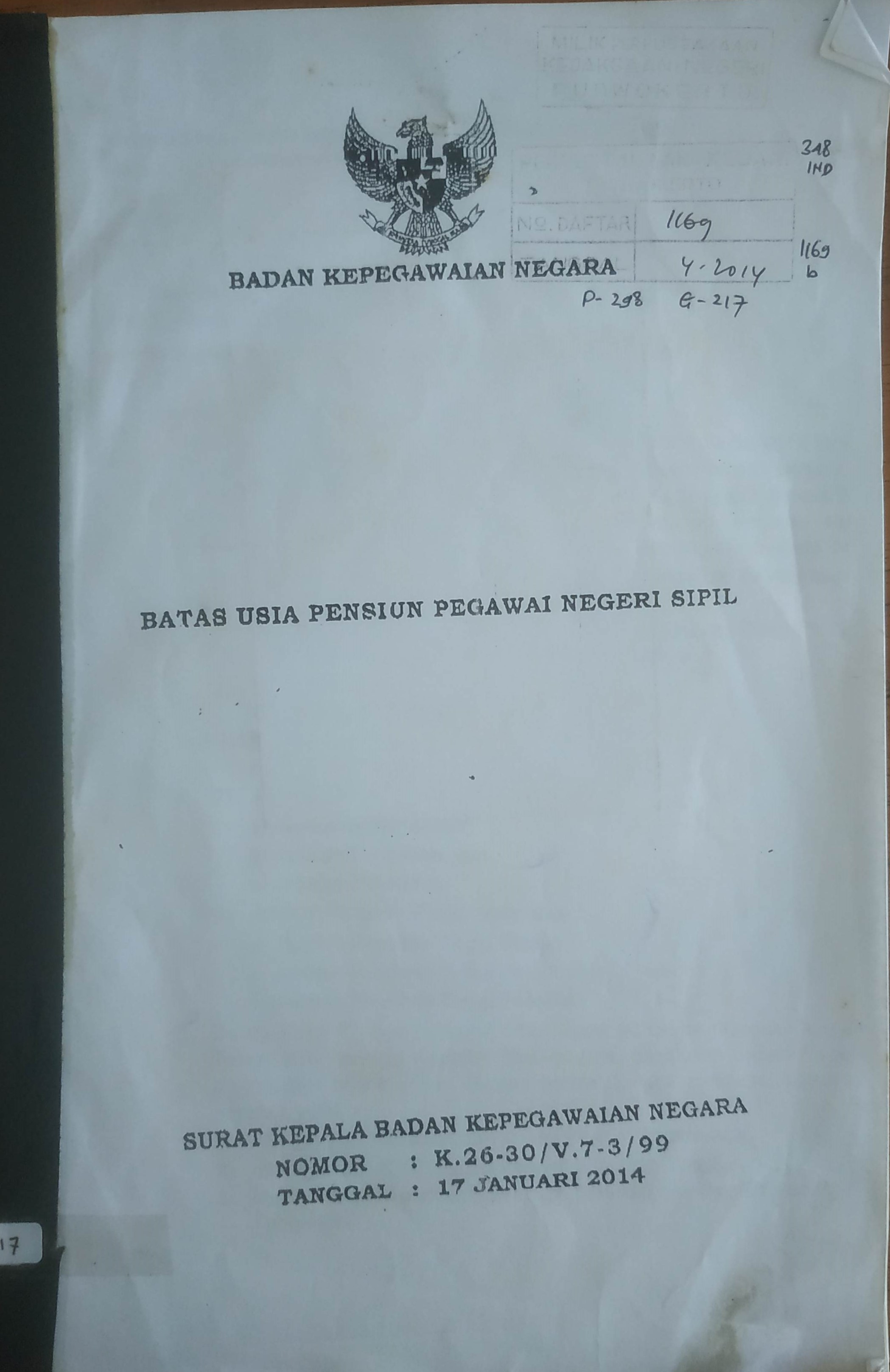 Cover Batas Usia Pensiun Pegawai Negeri Sipil