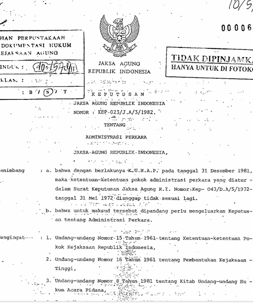 Cover ADMINITRASI PERKARA