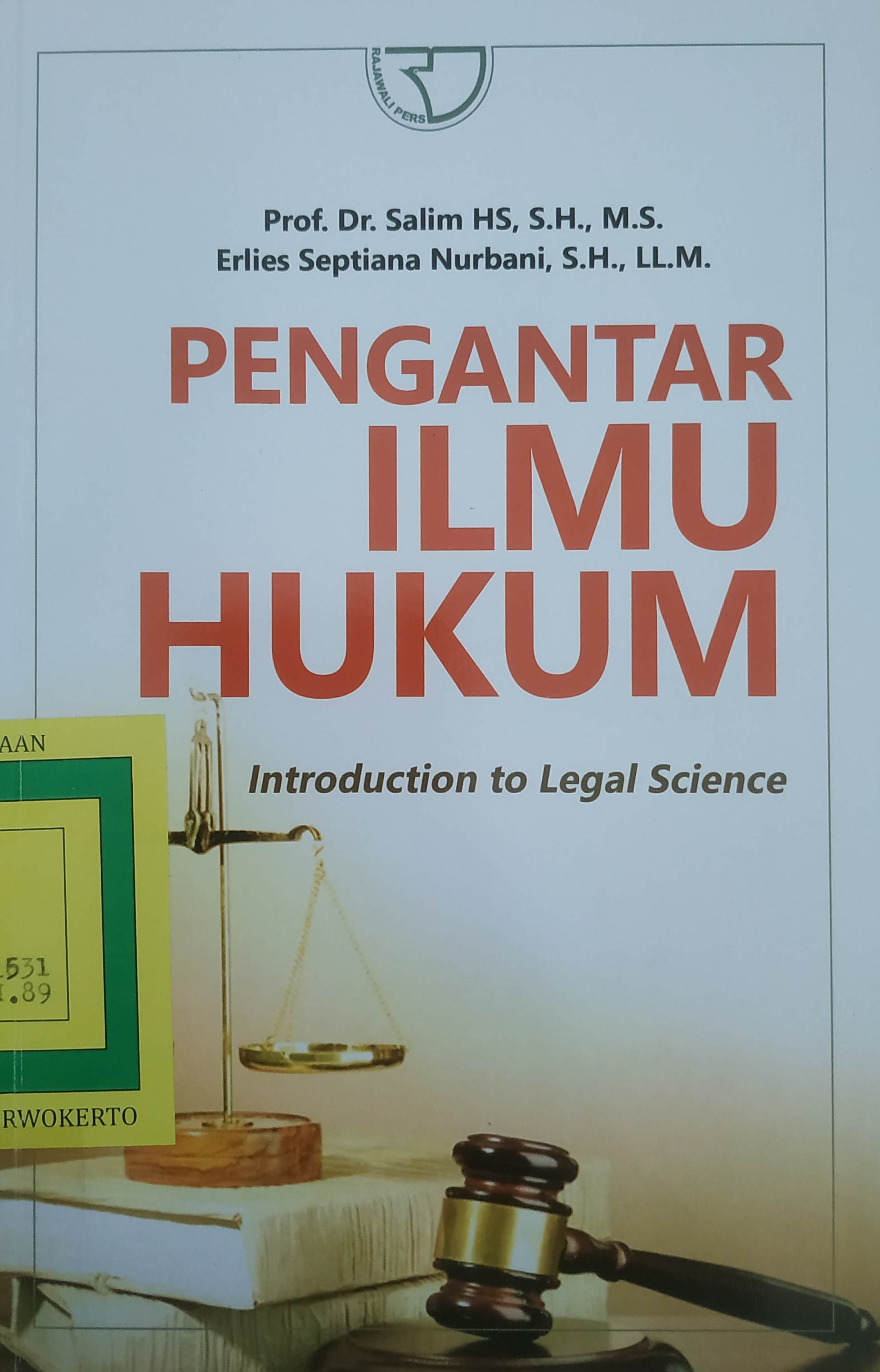 Cover Pengantar Ilmu Hukum