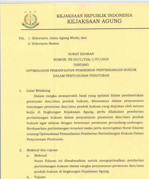 Cover OPTIMALISASI PEMANFAATAN PEMBERIAN PERTIMBANGAN HUKUM DALAM PENYUSUNAN PERATURAN