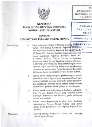 Cover ADMINISTRASI PERKARA TINDAK PIDANA KHUSUS