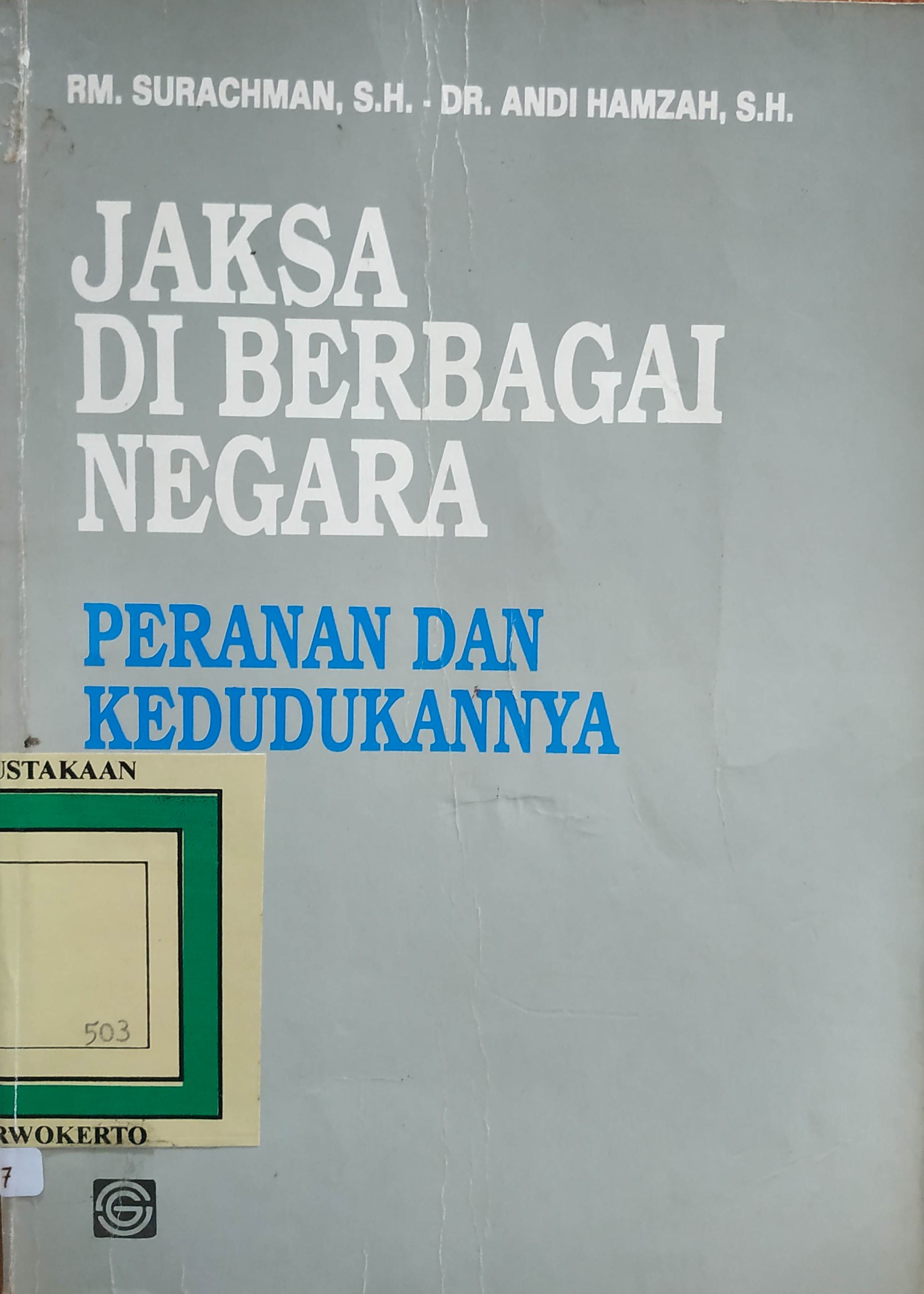 Cover Jaksa di berbagai Negara Peranan dan Kedudukannya
