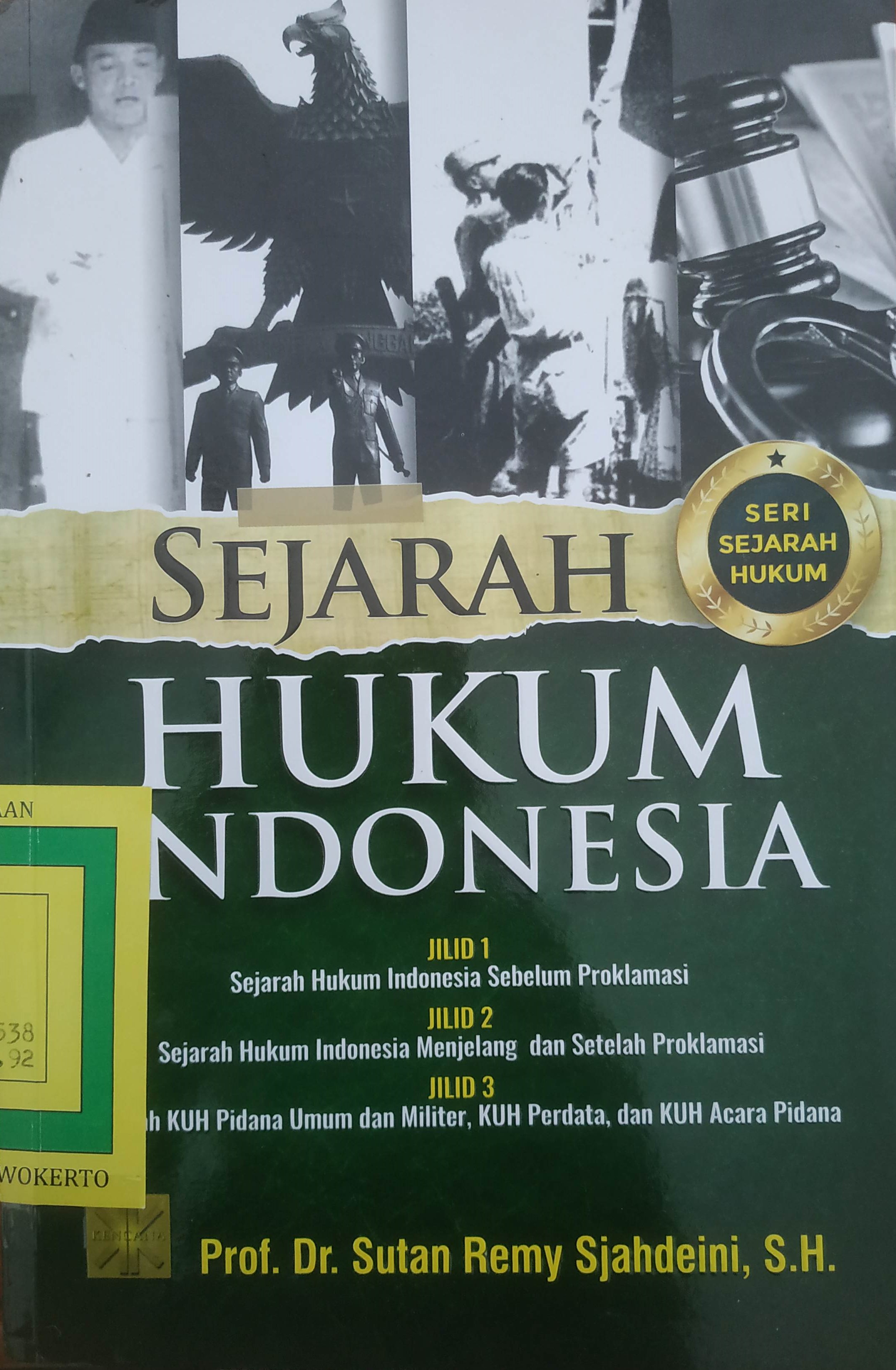 Cover Sejarah Hukum Indonesia