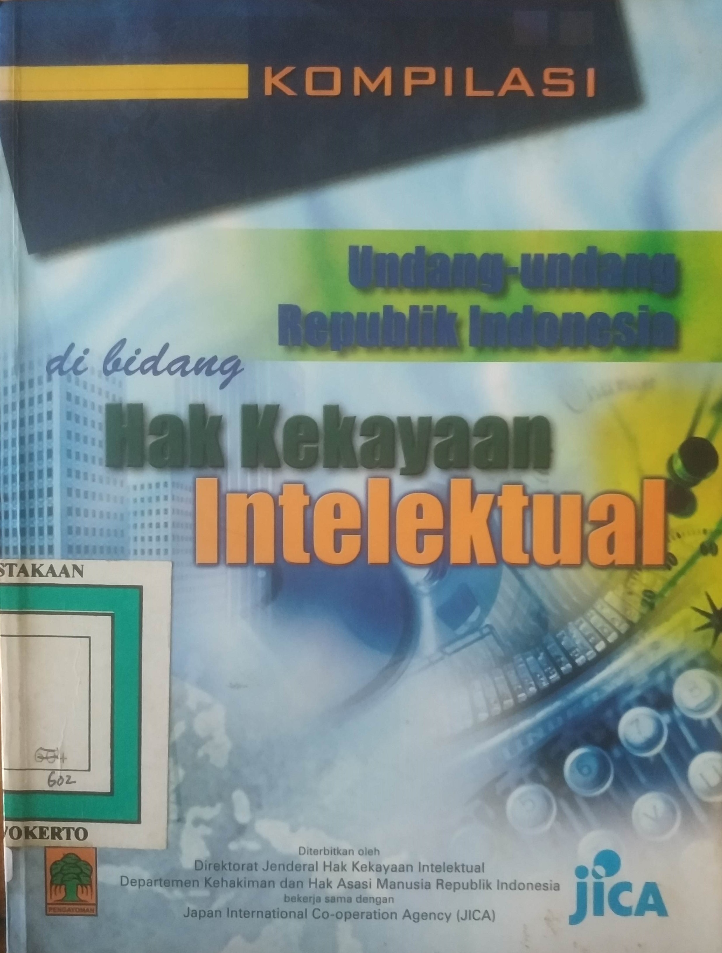 Cover Kompilasi Undang-Undang RI di Bidang Hak Kekayaan Intelektual 